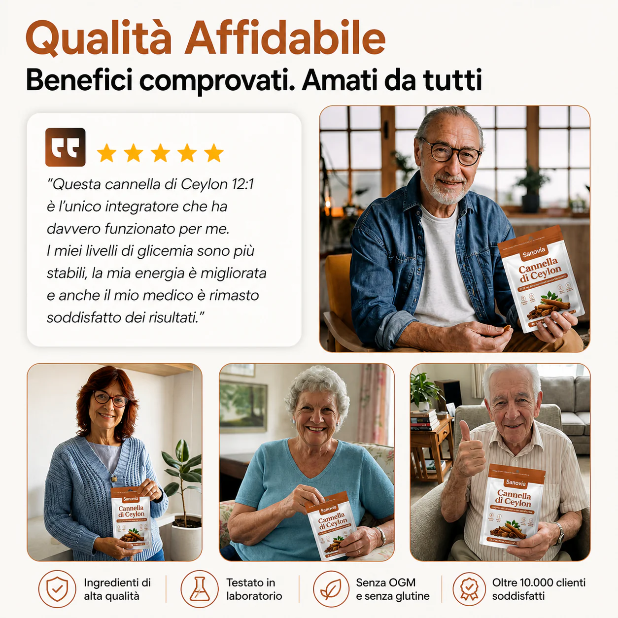 Cannella di Ceylon (equivalente a 7200 mg) con olio MCT